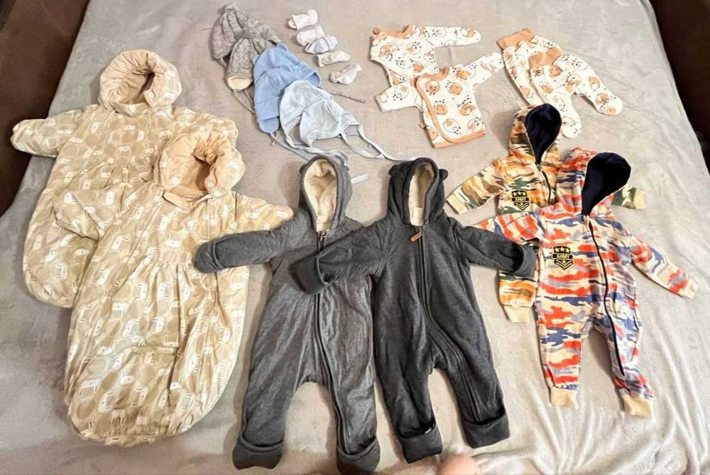 комбінезон для двійні шапки ромпер Lenne HM