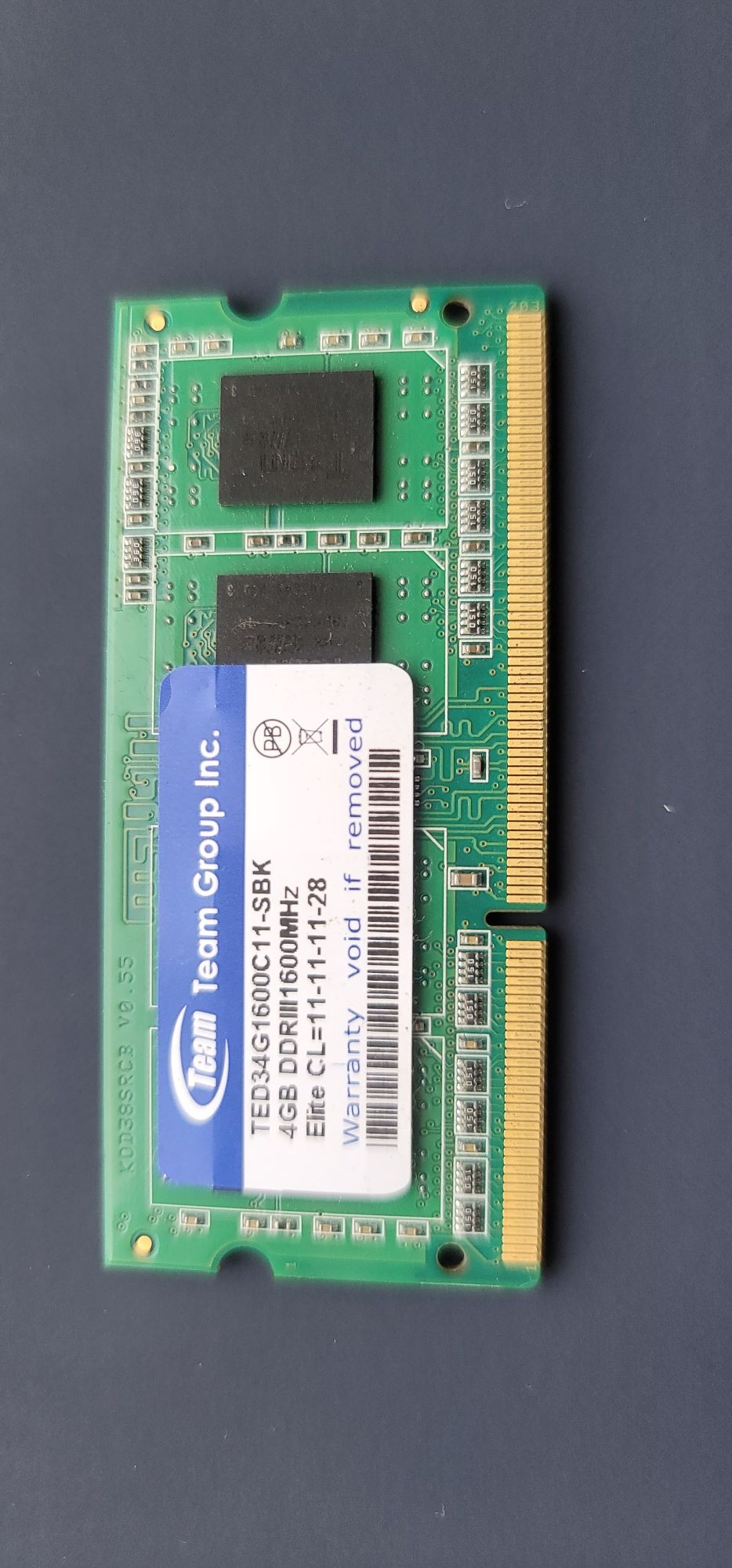 DDR 3 1600 SODIMM 4 GB Team Elite