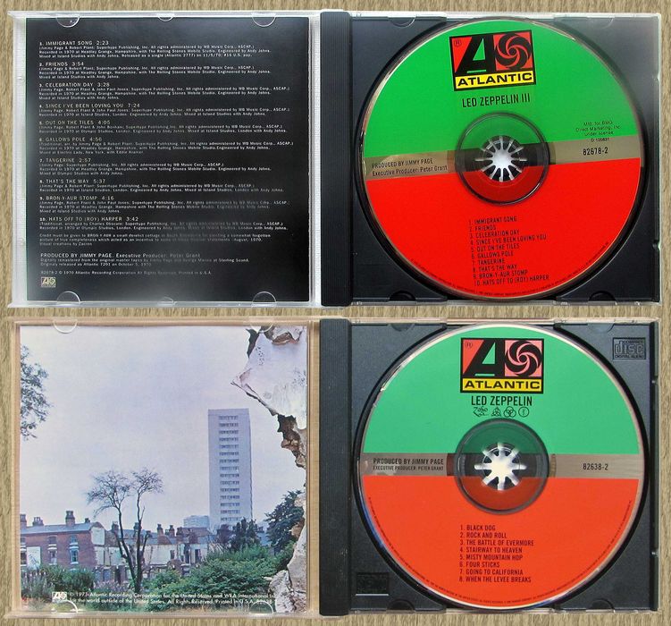 CD Led Zeppelin I, II, III, IV, 73, 75, 76, 2012
