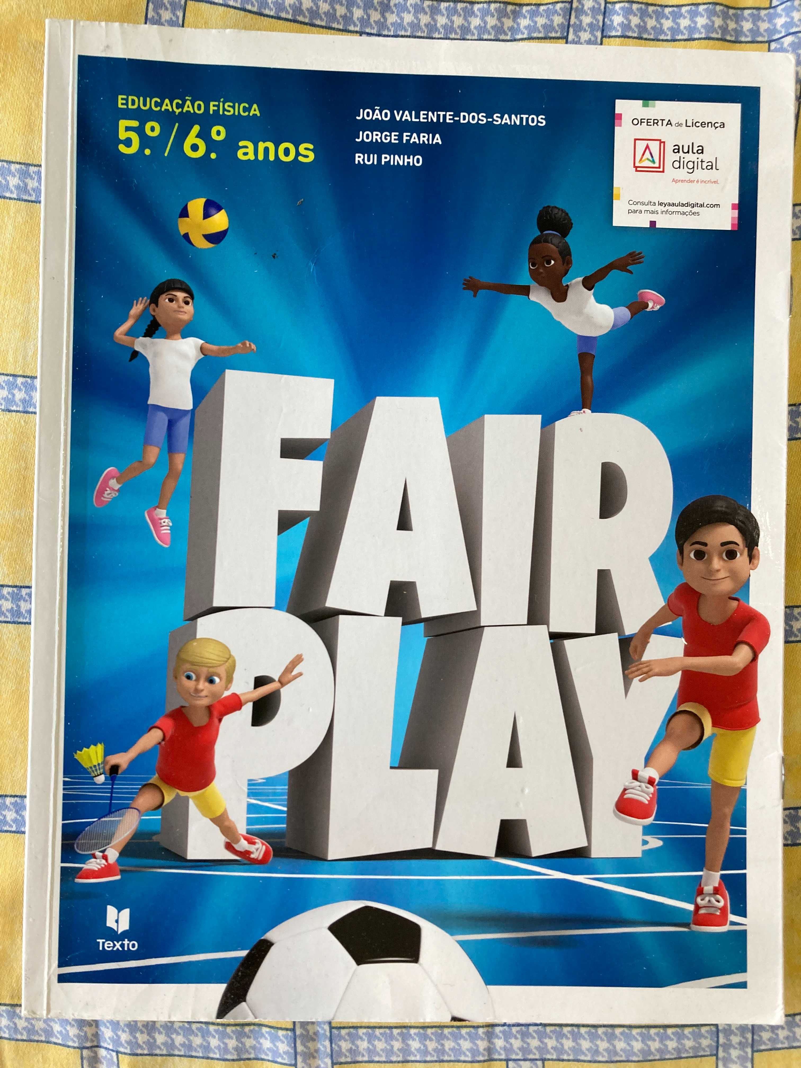 Manual escolar de Educação Física 5º e 6.º ano da Fair Paly