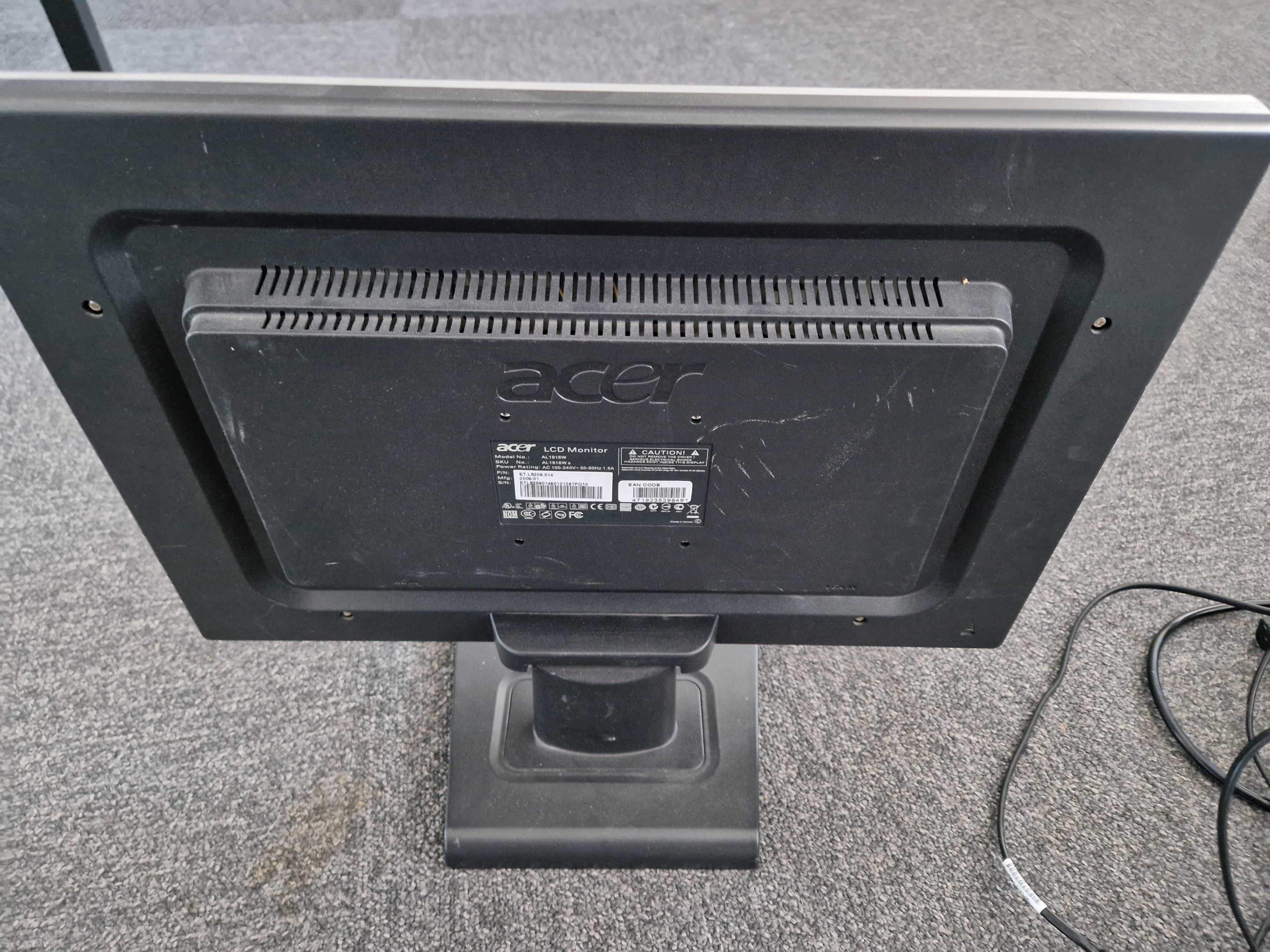 Monitor Acer 19" LCD model AL1916W