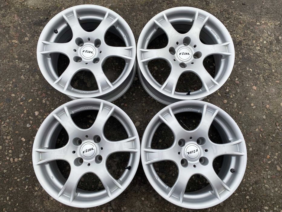 ALUFELGI RIAL Citroen Peugeot 6,5jx15 cali 4x108 ET15 65,1mm komplet !