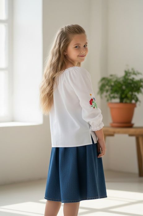 Вышиванка для девочки – Элегантная и Яркая! ( 8 - 10 лет)