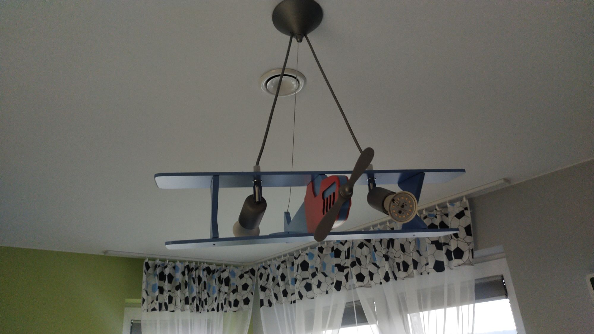 Żyrandol lampa oświetlenie samolot dla dzieci