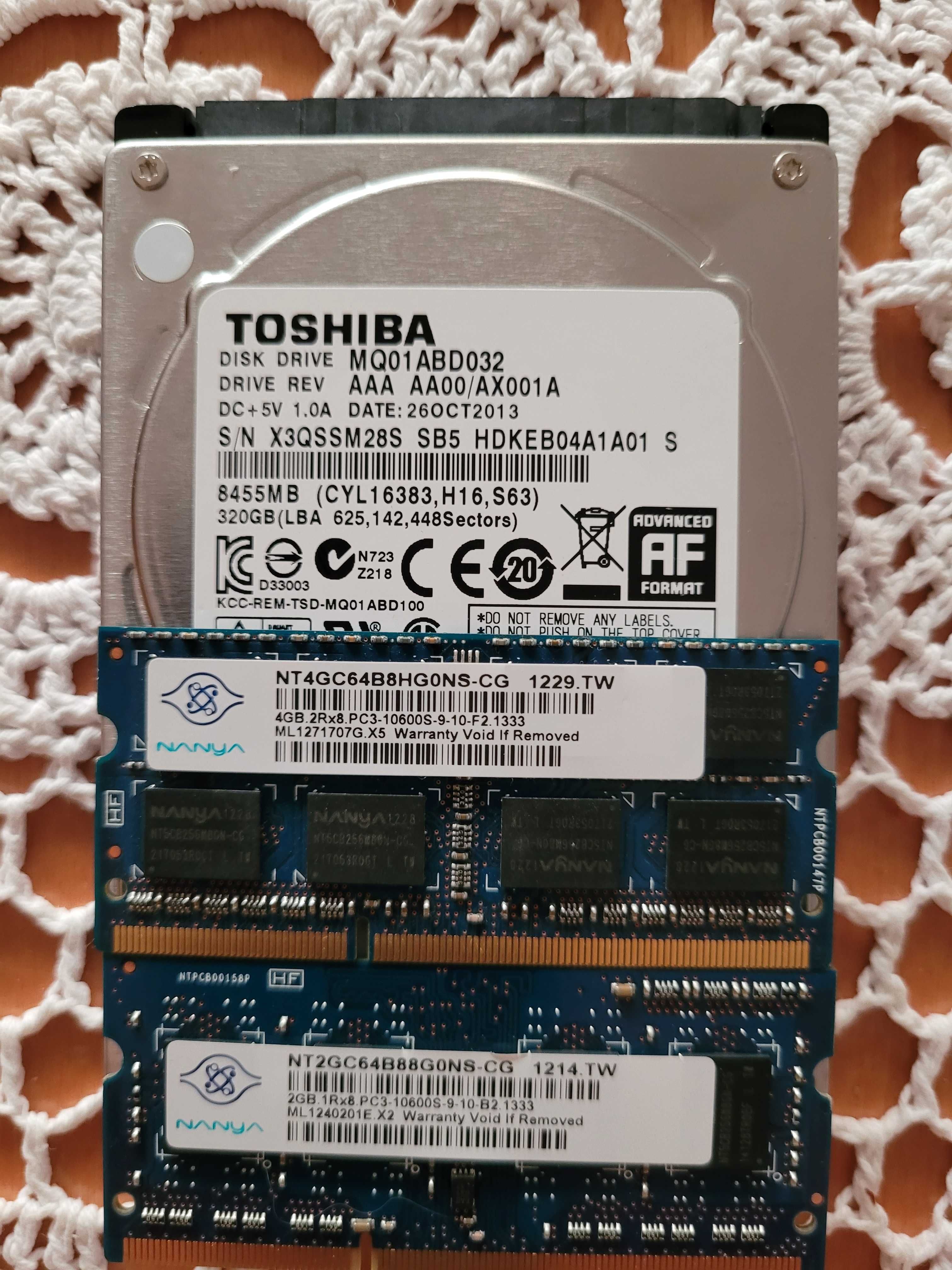 Dyski SSD+Pamięci