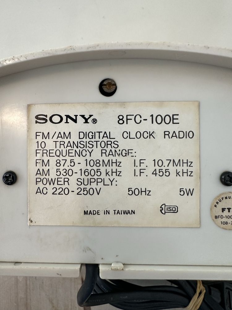 Radio Sony 8FC-100E Vintage Raro 1972