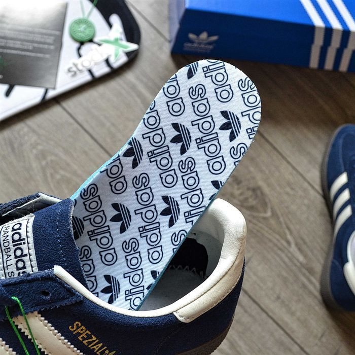 Мужские кроссовки Adidas Handball Spezial 'Blue' Premium. 40-45
