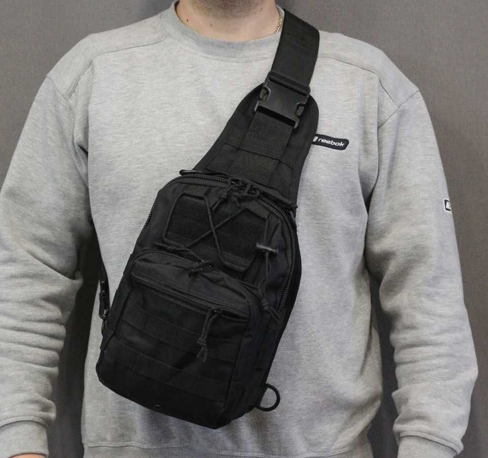 Тактическая сумка через плечо тактична військова нагрудна сумка рюкзак