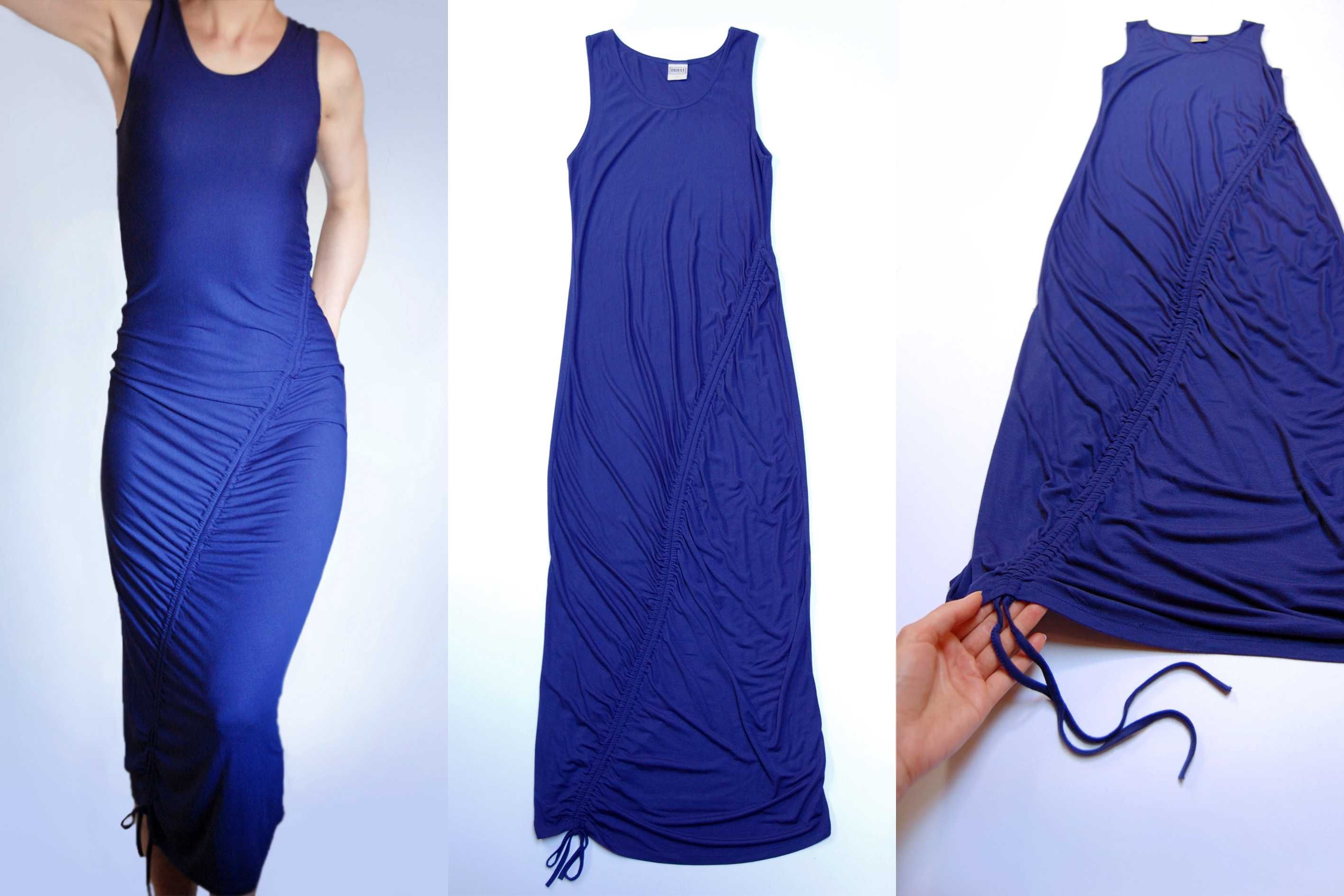 Object, 38 (M), nowa skandynawska sukienka maxi, bawełna