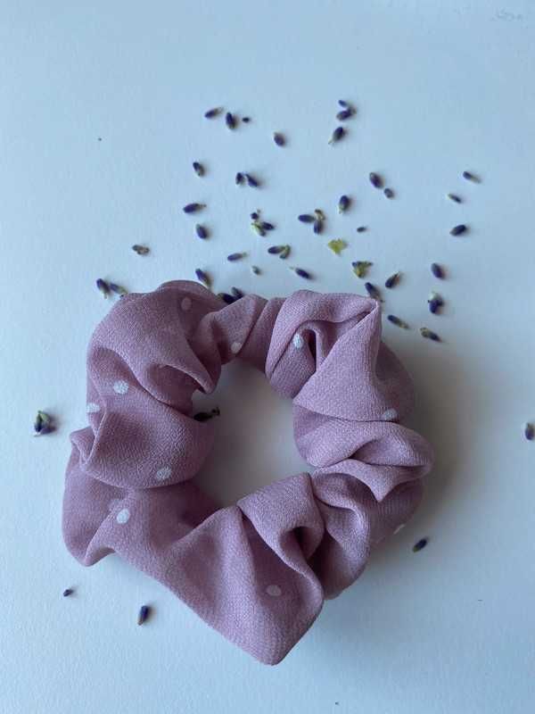 Gumka do włosów scrunchie - różowa