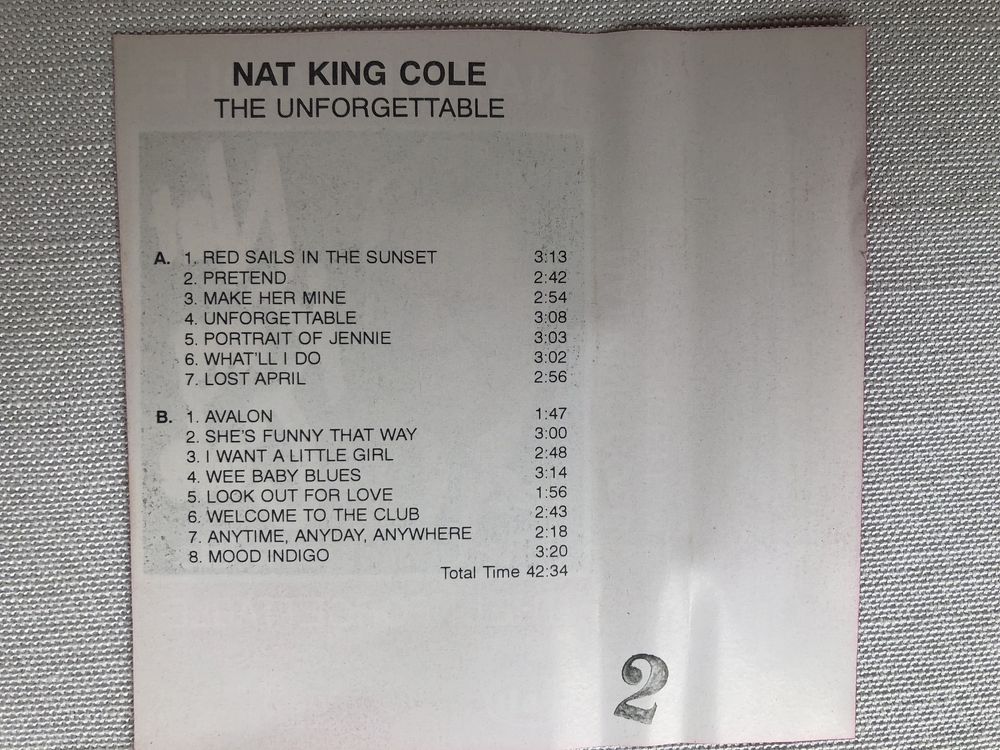 Oryginalna kaseta magnetofonowa Nat King Cole