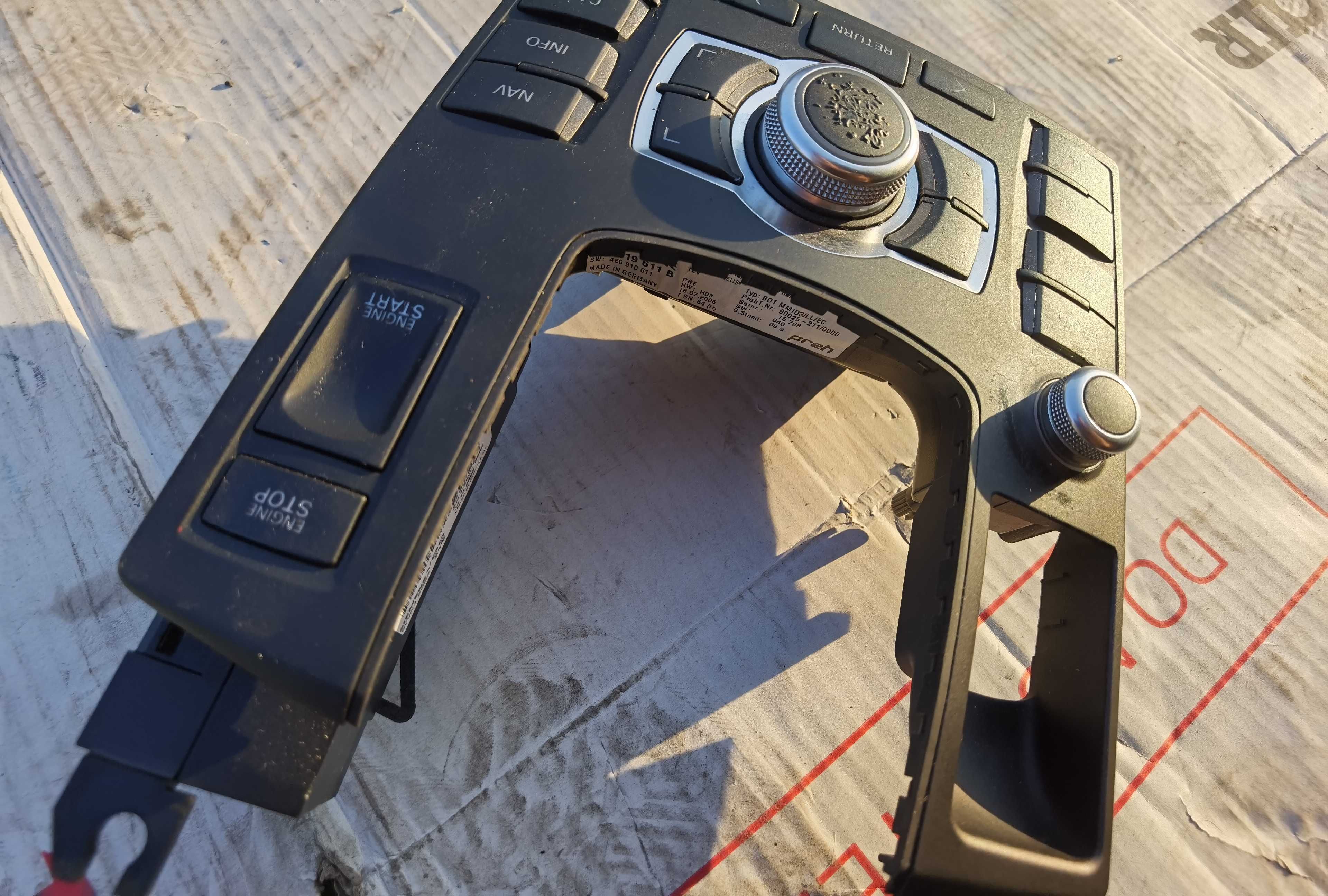 Panel MMI przyciski Audi A8 D3 Start Stop Europa 4e1919.611b