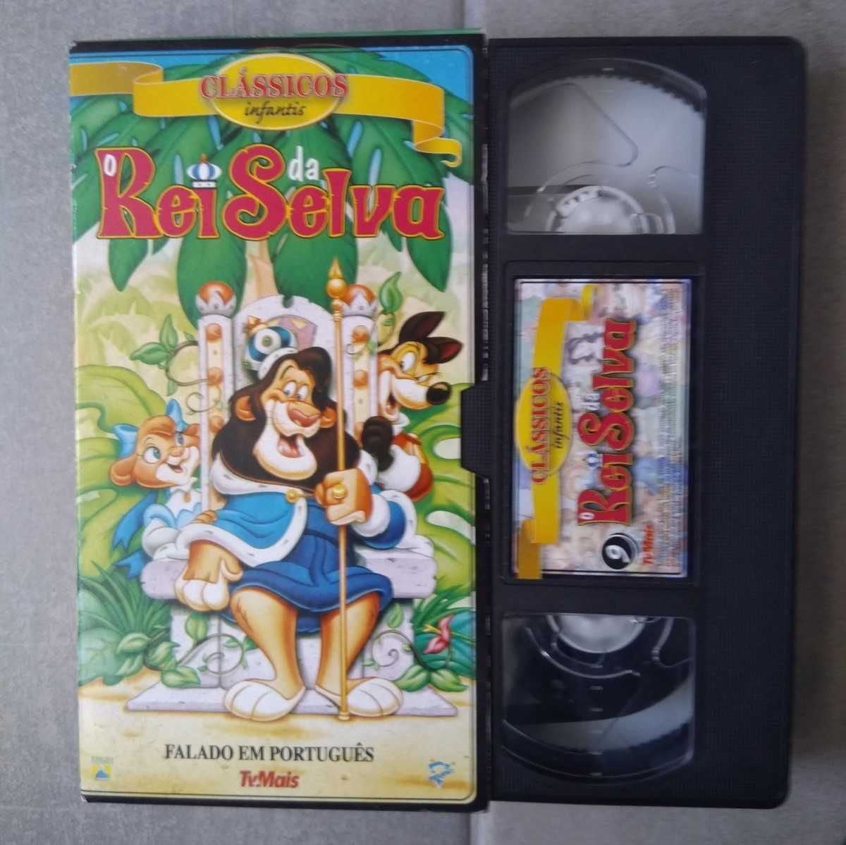 Coleção Cassetes VHS c/ Histórias Infantis Clássicas-Desenhos Animados