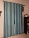 Cortinados azul turquesa
