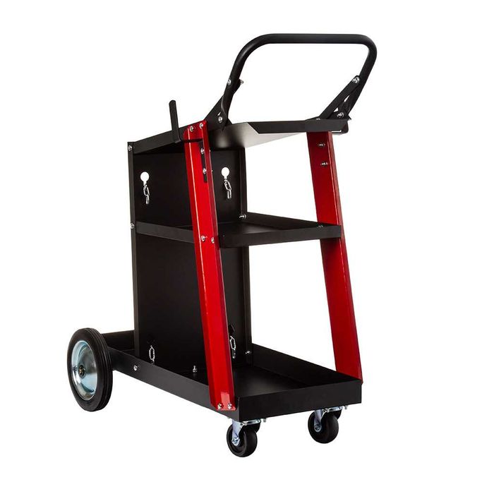 Wózek  SPAWALNICZY DO SPAWAREK z półką na butle pod migomat