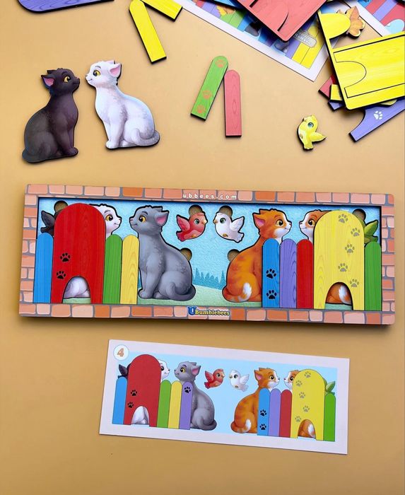 Дерев‘яні іграшки лото пазл сортер транспорт Ubumblebees