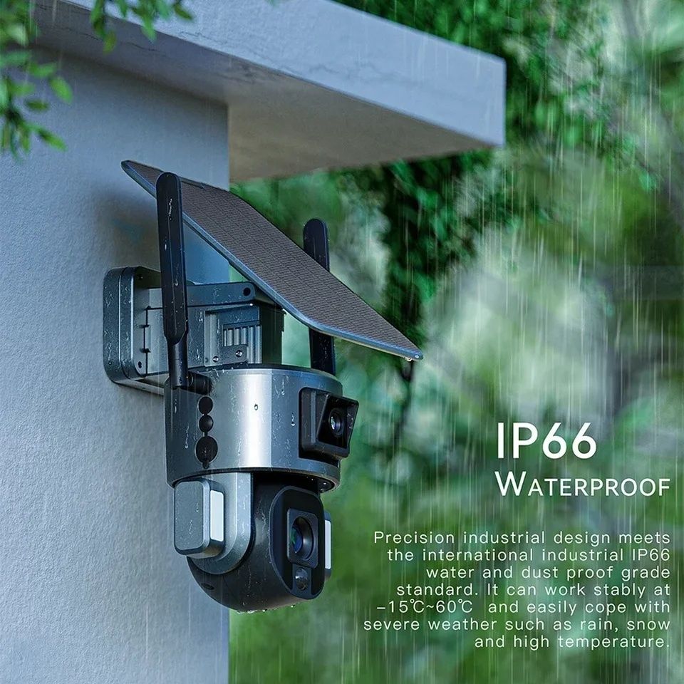 IP камера відеоспостереження.. Zoom 10x сонячна панель Wi-Fi Pegatah