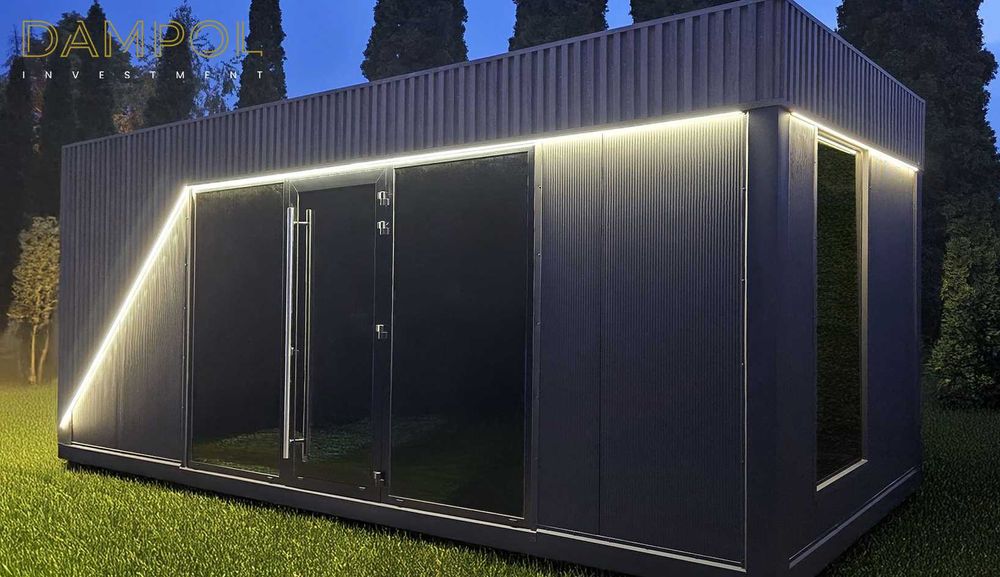 Pawilon 700x300 Nowoczesny-LED- biurowy, handlowy, fryzjerski