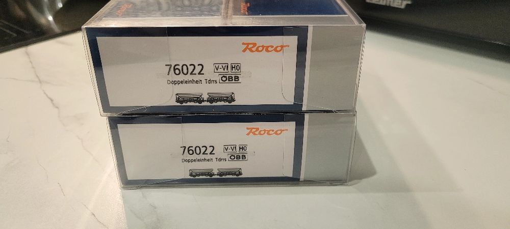 Roco 76022 QBB zestaw 2 wagonów z uchylnym dachem h0 1:87 nie PKP Tdds