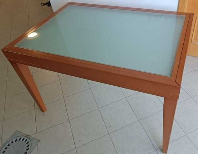 Mesa de jantar 130x90cm extensível
