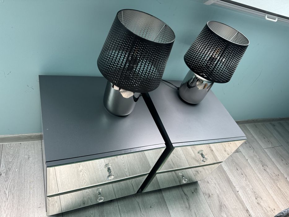 Szafki nocne Glamour lustrzane