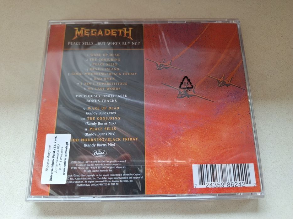 Płyta Megadeth - Peace Sells... But Who's Buying?