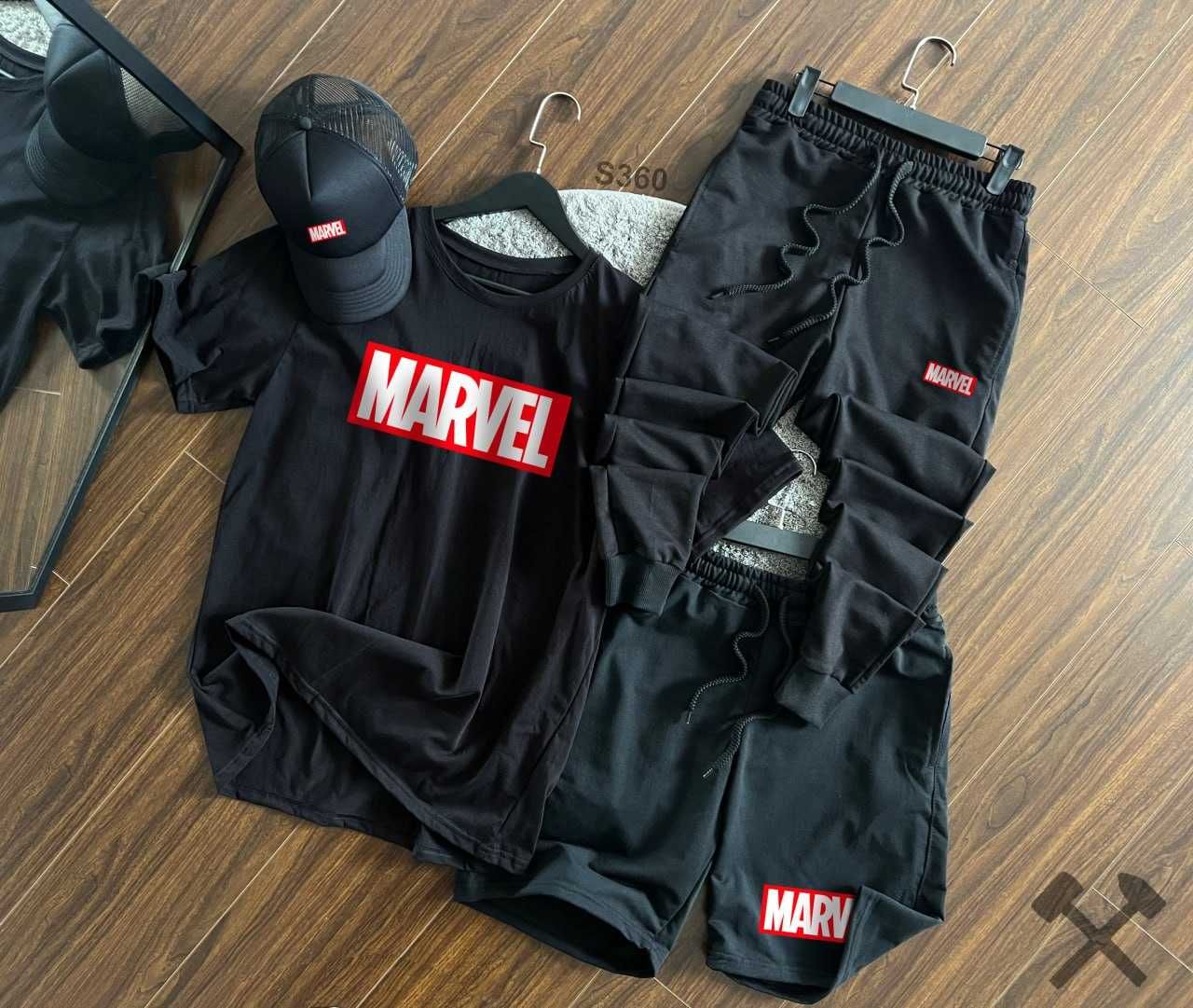 Комплекти Marvel футболка + шорти | Спортивний костюм літній Deadpool