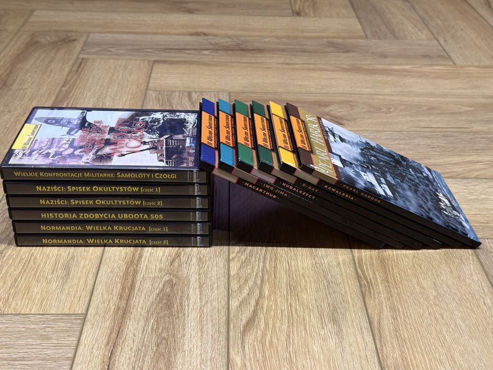 Książki i filmy II wojna światowa płyty Edipresse DVD zestaw książek