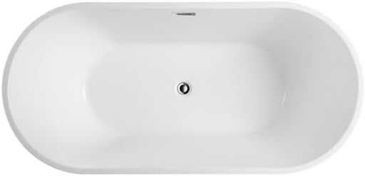 BRAIDER Akrylowa Wanna Wolnostojąca CANNEA 170 x 80 cm Biała