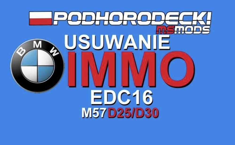 IMMO off  EWS CAS BMW M47n M57n EDC16 C1/C31/C35 swap PATROL