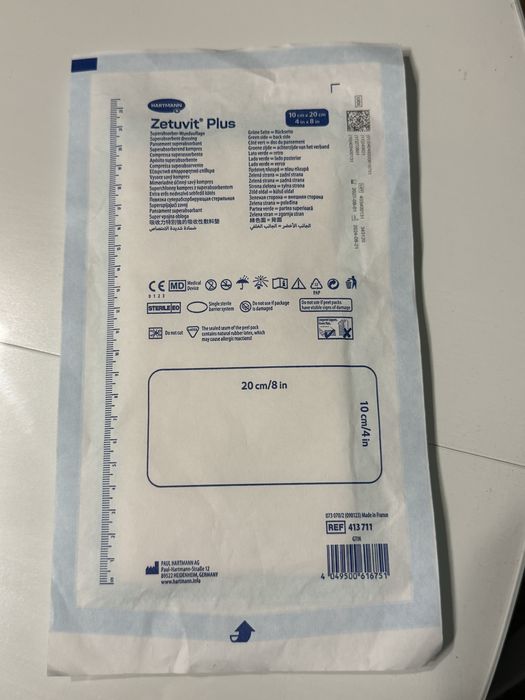 Opatrunek Zetuvit Plus 10x29cm 1 szt