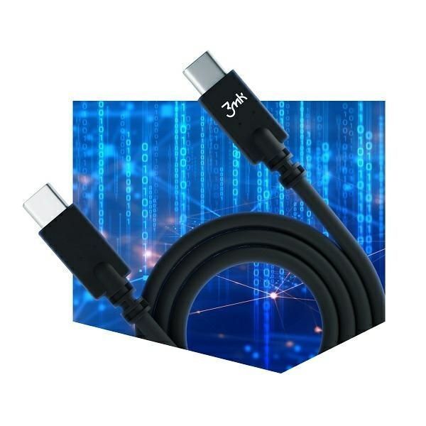 3Mk Hyper Cable Usb-C/Usb-C 4K 60Hz Kabel Czarny 1M 100W