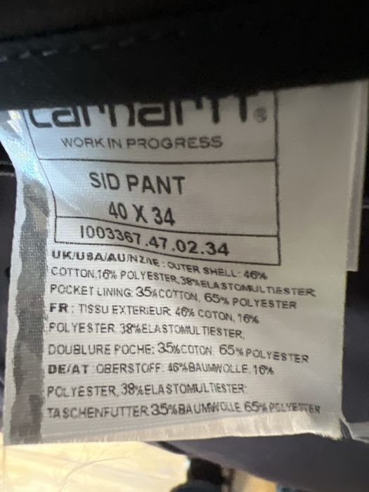 Sprzedam spodnie firmy Carhartt WIP W40 L34