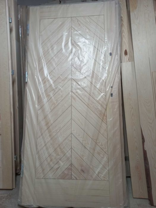 Drzwi drewniane wejściowe zewnętrzne GÓRALSKIE kute