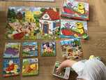 Oddam za darmo zestaw puzzli układanek dla dzieci