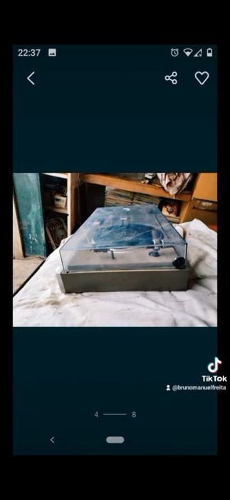 Rádio vinil em bom estado