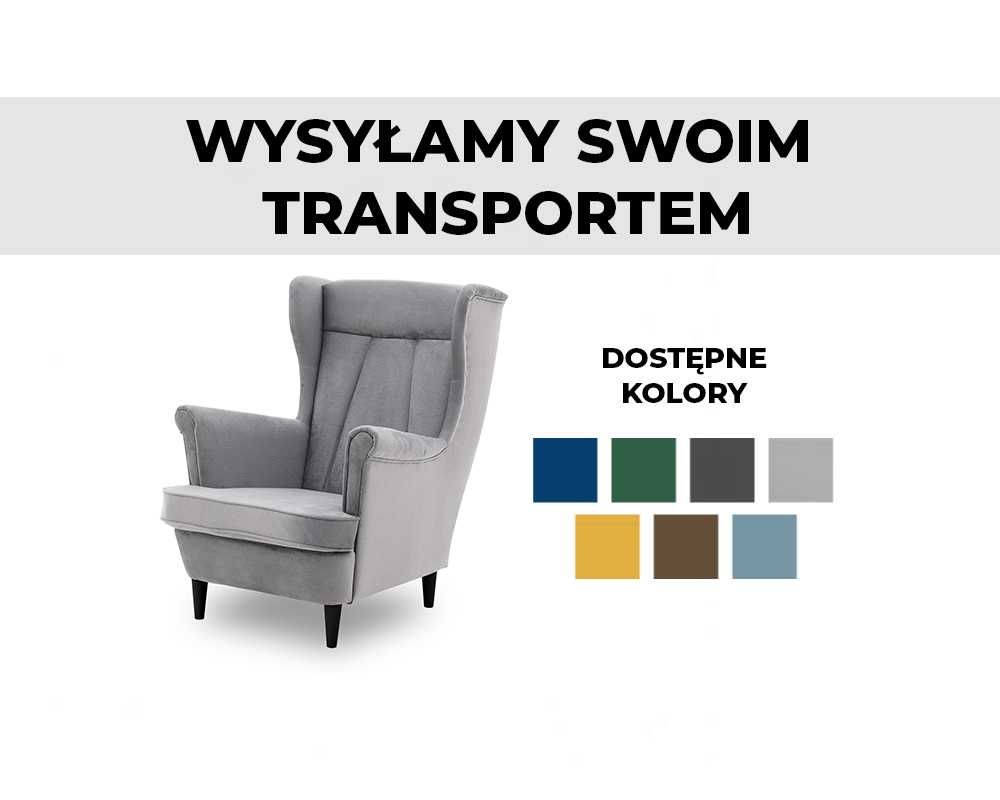 Fotel Uszak VALIA / skandynawski wygodny duży sofa / SZYBKA DOSTAWA!