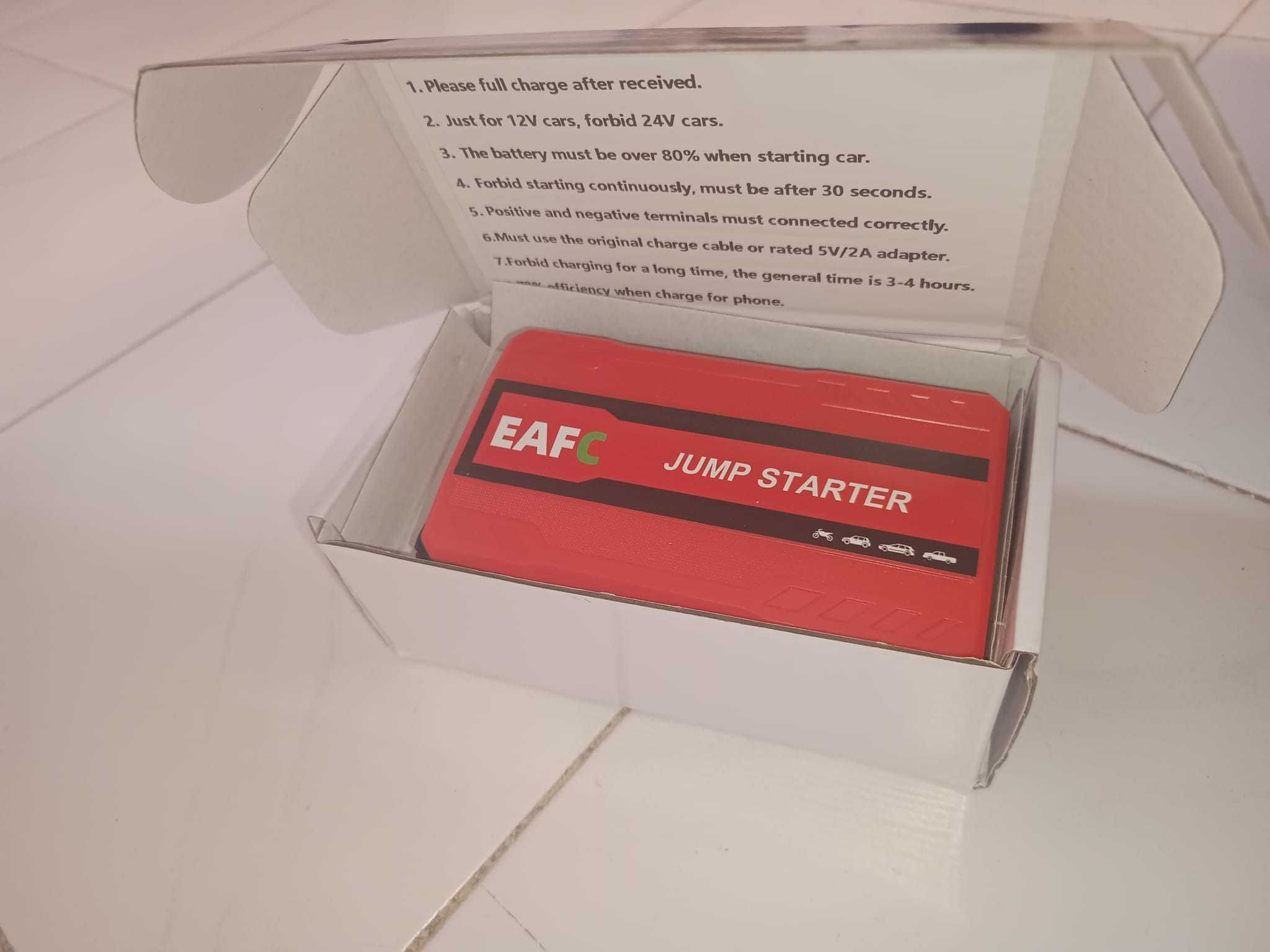 Iniciador de partida novo, arrancador p/ bateria de carro descarregada