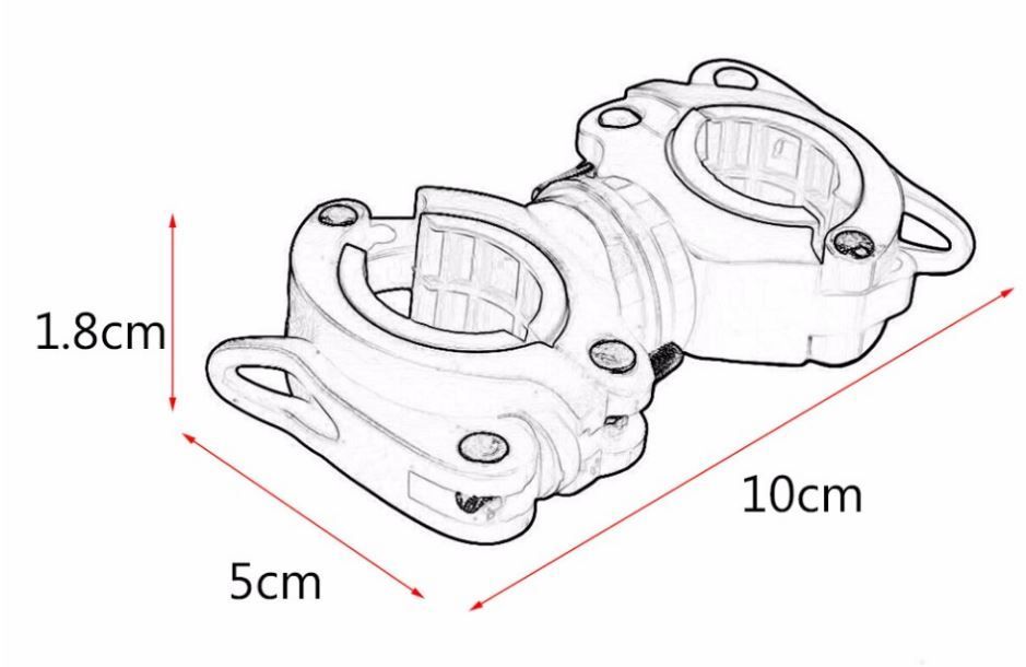 Uchwyt rowerowy , mocowanie latarki / na latarkę . Lampka / latarka