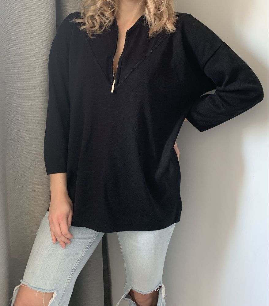 Bitte Kai Rand Active bluza czarna basic minimalizm oversize