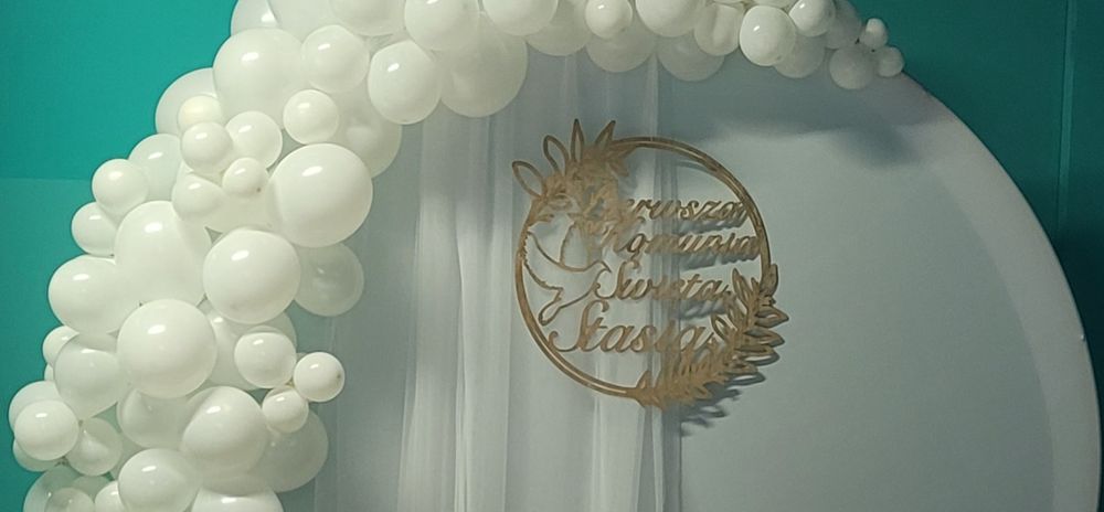 Ring tablica Pierwsza komunia święta Stasia  60 cm, ścianka