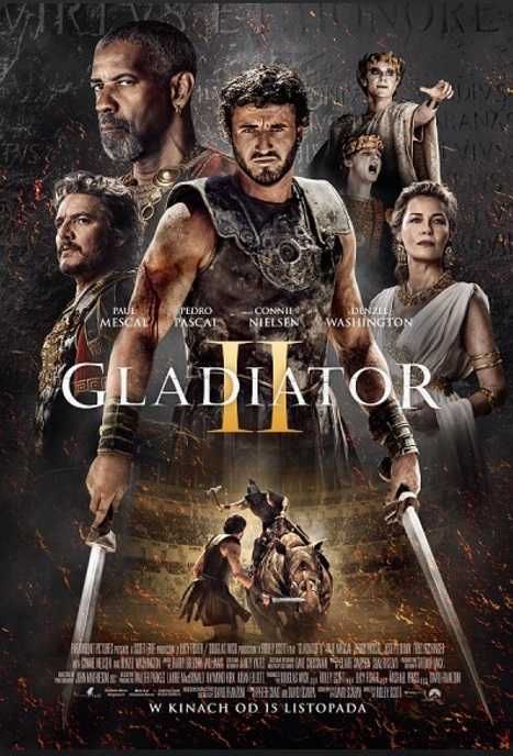 Plakat filmowy "Gladiator II" 68 x 98 cm