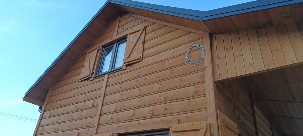 Półbal 2,8x19cm Bal duzy Deska elewacyjna Imitacja bala Boazeria