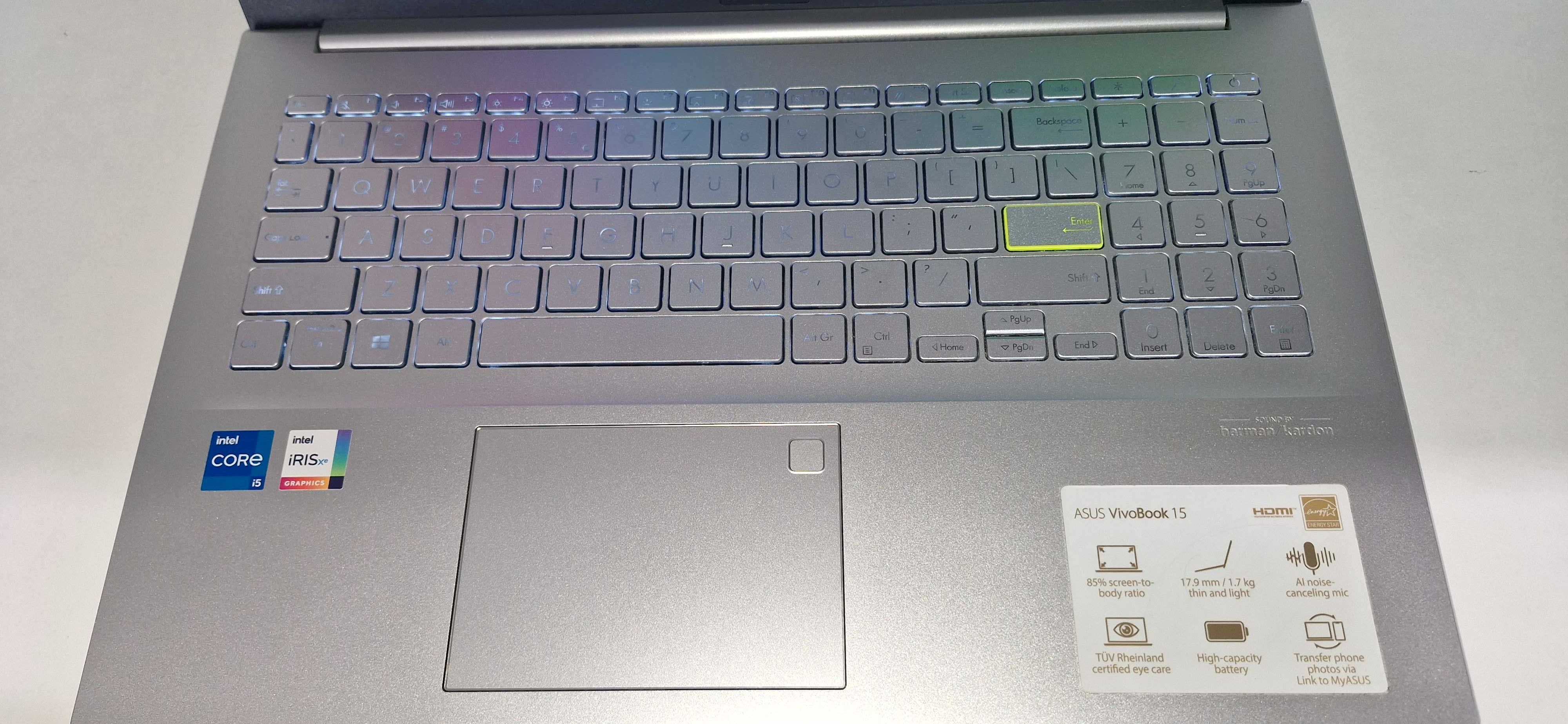 Asus 15,6FHD OLED i5 8X4,2GHz 16GB RAM DDR4 3200MHz 512SSD Win 11