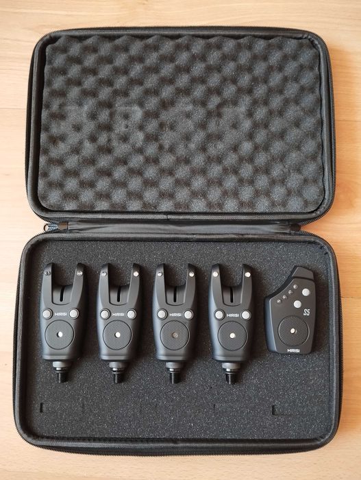 Elektroniczny sygnalizator brań 4+1 centralka HIRISI S5 bateria AAA
