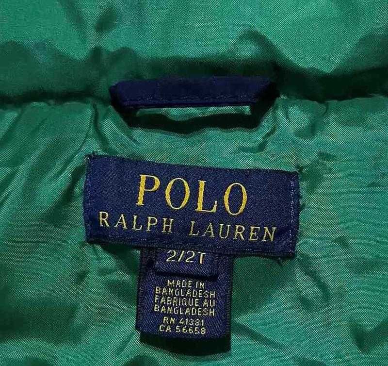 Оригинал.фирменный,теплый,детский пуховик polo ralph lauren