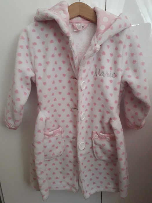 Szlafrok dziecięcy z kapturem