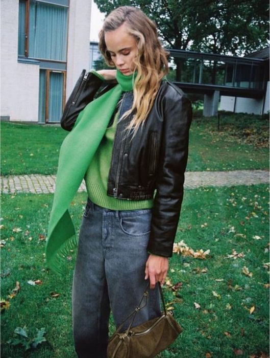 Куртка шкіряна бомбер косуха кожа  натуральна шкіра zara