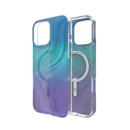 Etui ZAGG Milan Snap MagSafe na iPhone 16 Pro Max - fioletowe