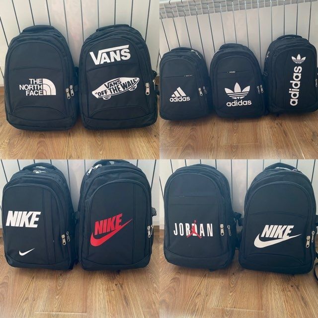 Nowy plecak szkolny logo nike jordan adidas vans